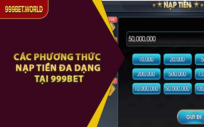 Nạp Tiền 999BET – Giao Dịch Siêu Tốc, Ưu Đãi Cực Khủng! - Jexio