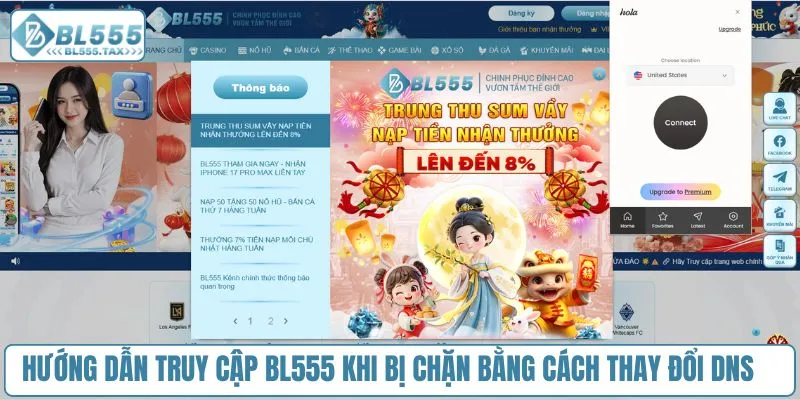 Hướng dẫn truy cập BL555 khi bị chặn Mới Nhất 2026 - Jexio
