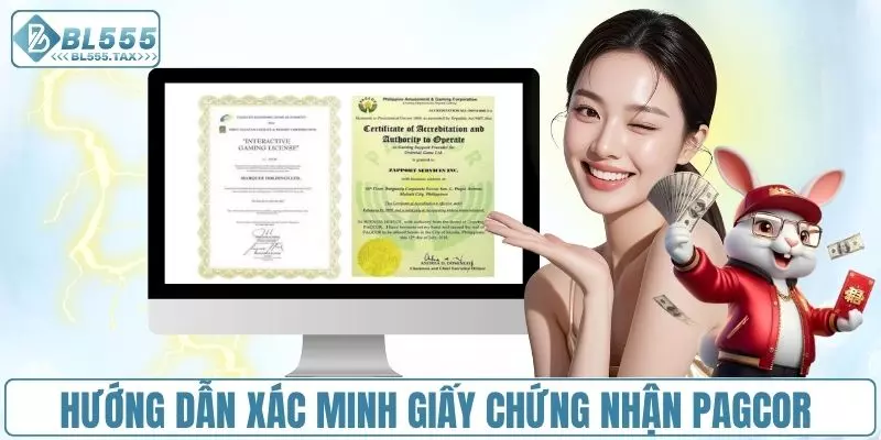 Chứng nhận PAGCOR - Giấy Phép Nhà Cái Uy Tín BL555.COM - Jexio